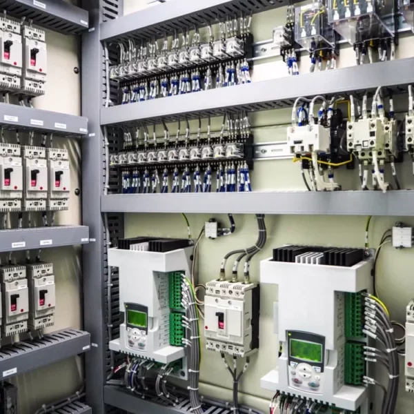 Armoire électrique pour des pompes de relevage avec variateurs